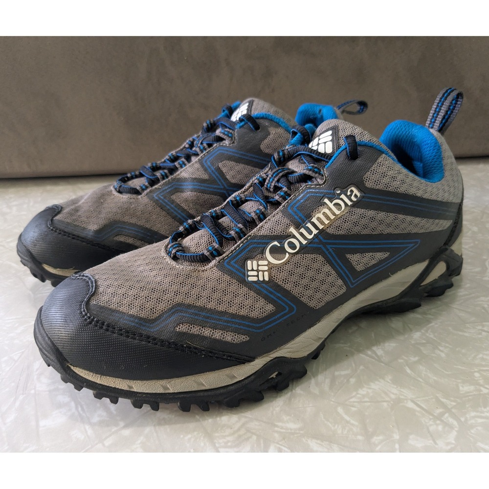 Columbia Peakfreak Xcrsn II Xcel Low Trail Hiking Shoes Mens 8 Grey Blue